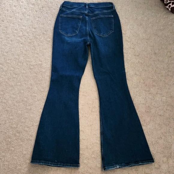 Arizona Highest Rise Vintage 70's Flare Women's Flared Blue Jeans 7 Euc - Picture 3 of 8